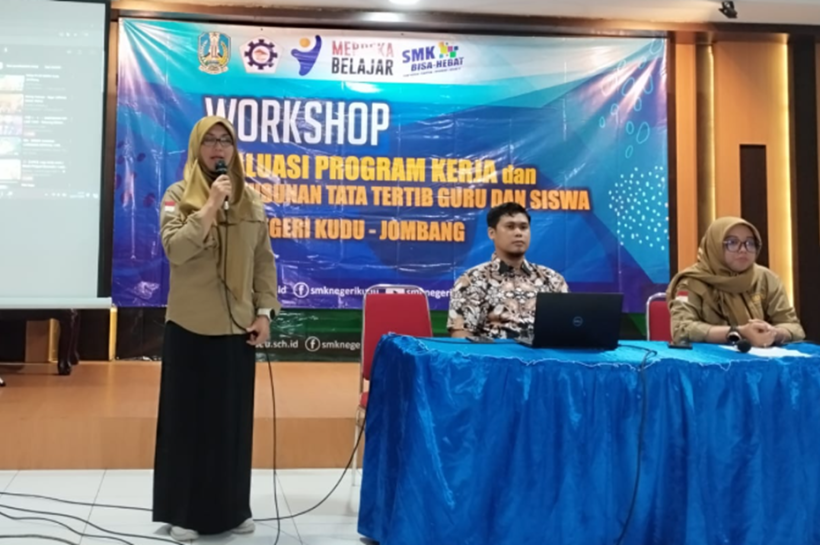 SMK Negeri Kudu Gelar Workshop Evaluasi Program Kerja dan Penyusunan Tata Tertib bagi Guru dan Siswa