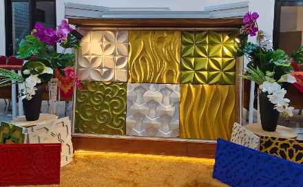 Ornamen Dinding Interior GRC: Produk Unggulan SMK Negeri Kudu