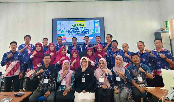 TKA di SMK Negeri Kudu Lancar dan Kondusif, Kepala Sekolah Turun Langsung Mendampingi